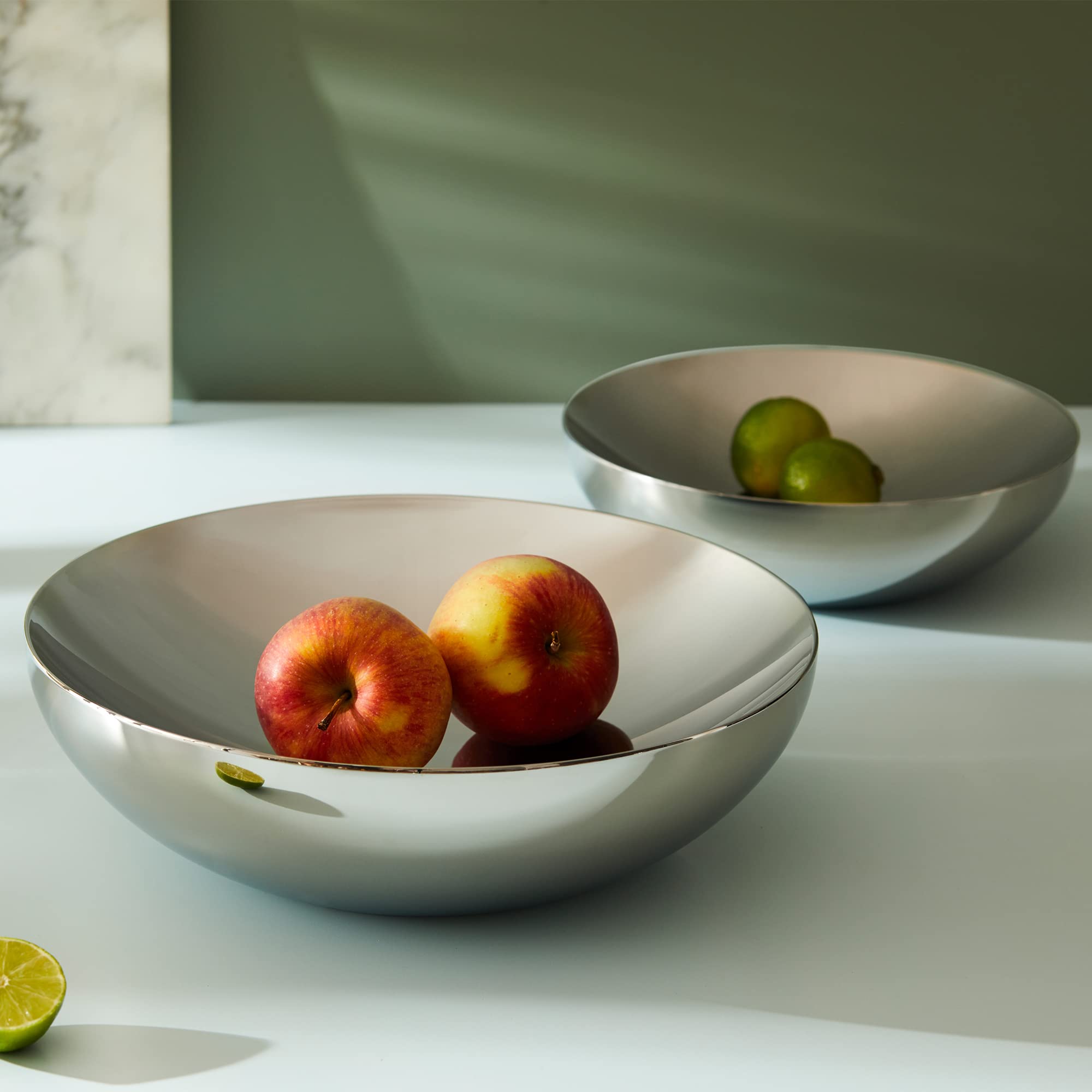 Alessi Double DUL02/32 ciotola acciaio lucido 32 cm