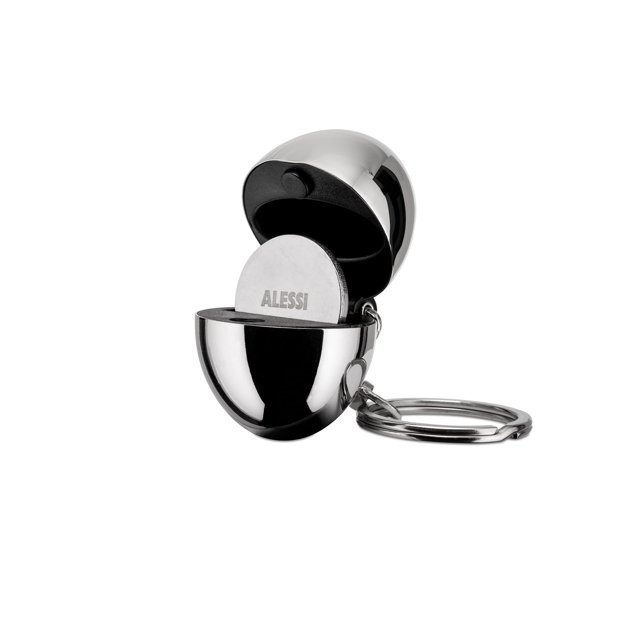 Alessi Bon Bon FA07 Portachiavi Portagettone Acciaio Grigio