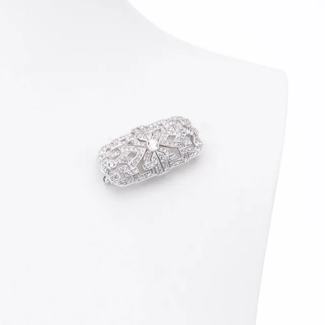 Chic Ad Hoc Spilla rettangolare liberty argento
