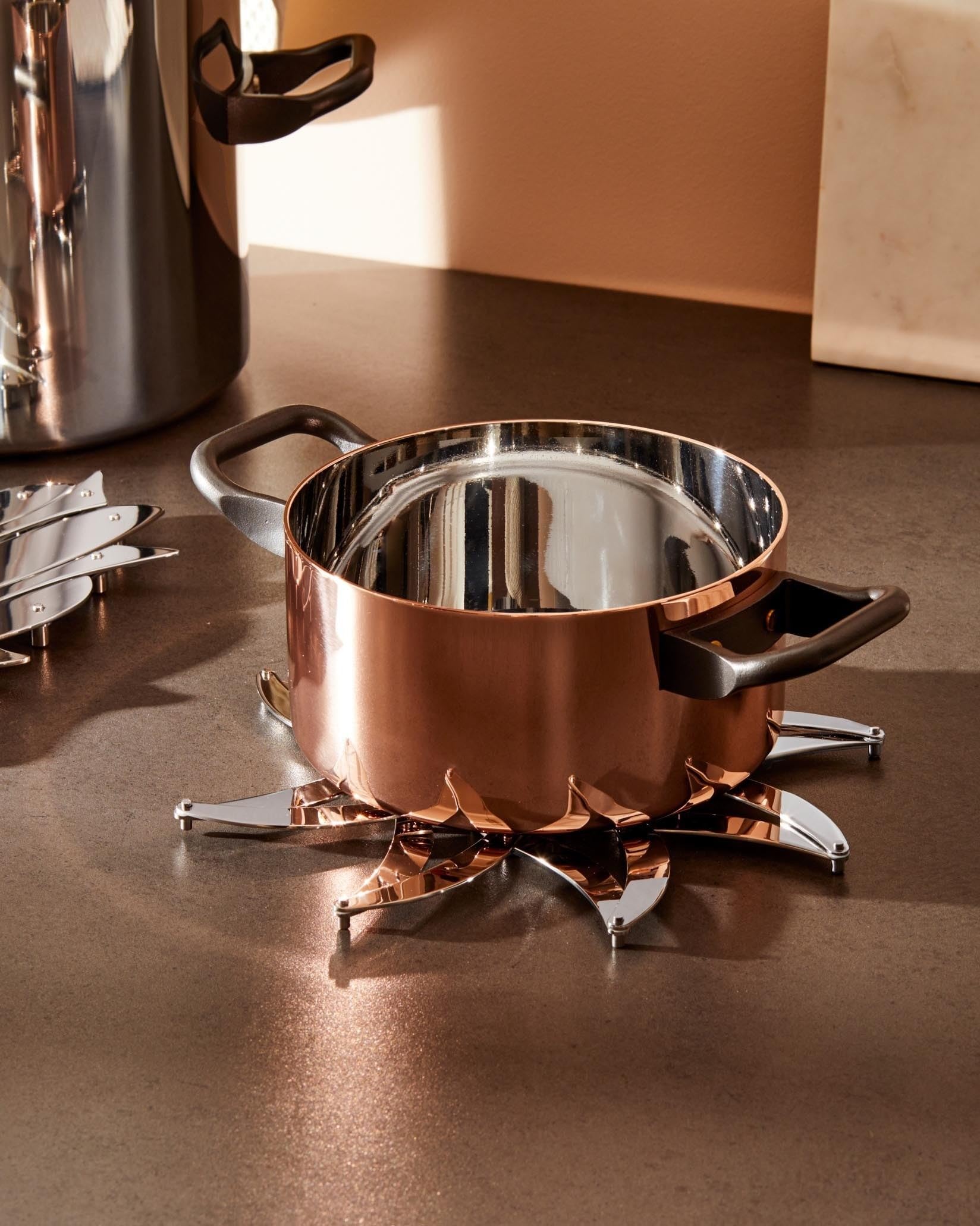 Alessi Augh DUL01 sottopentola estensibile acciaio 24 cm