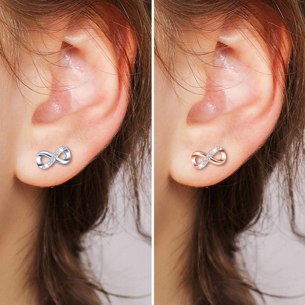 INFINIONLY Fashion Earrings orecchini argento 925 multicolor