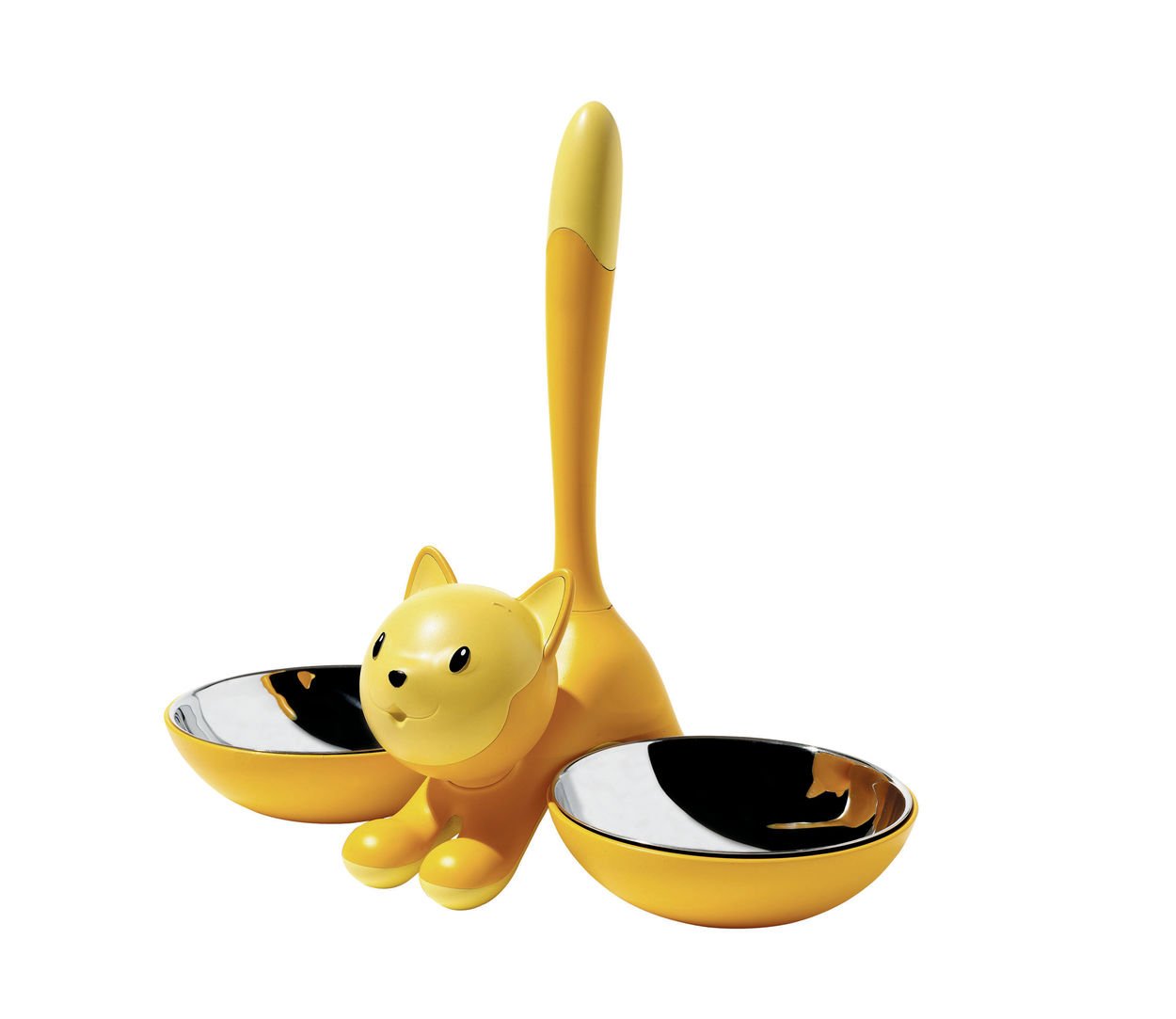 Alessi AMMI09 B Tigrito Ciotola Animali Nero Acciaio