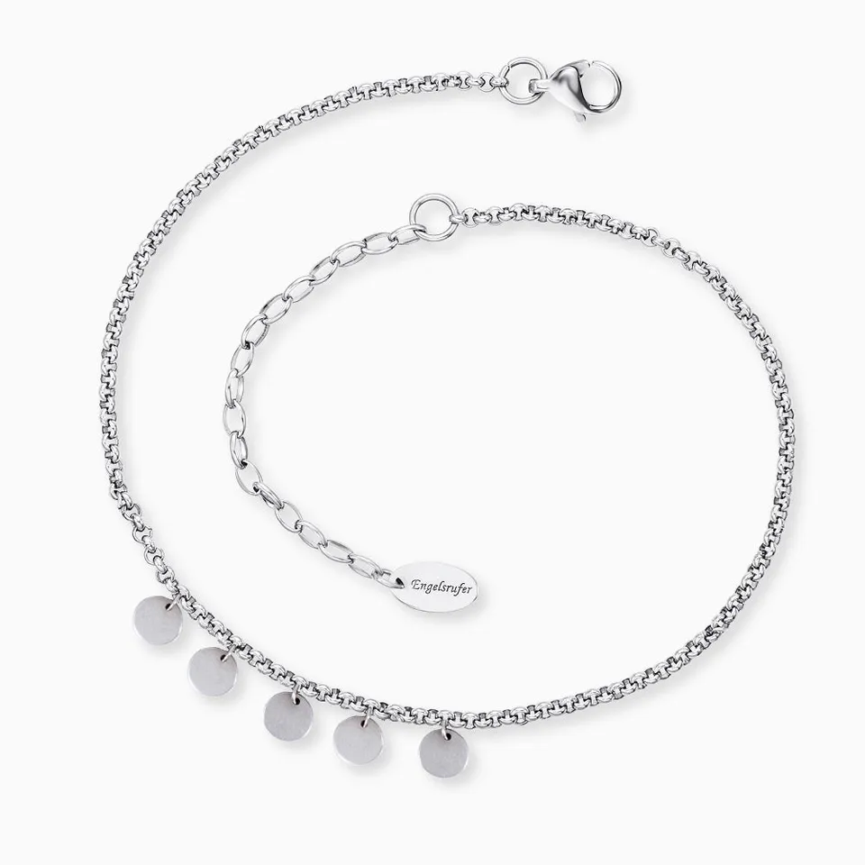 Engelsrufer Fußketten Luna cavigliera acciaio 22-27 cm
