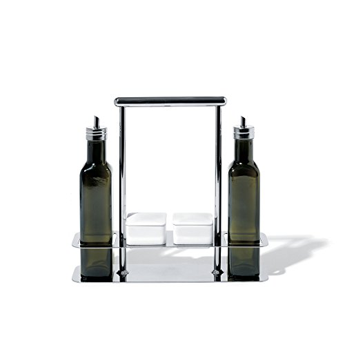 Alessi AB12 Trattore porta oli acciaio vetro ceramica