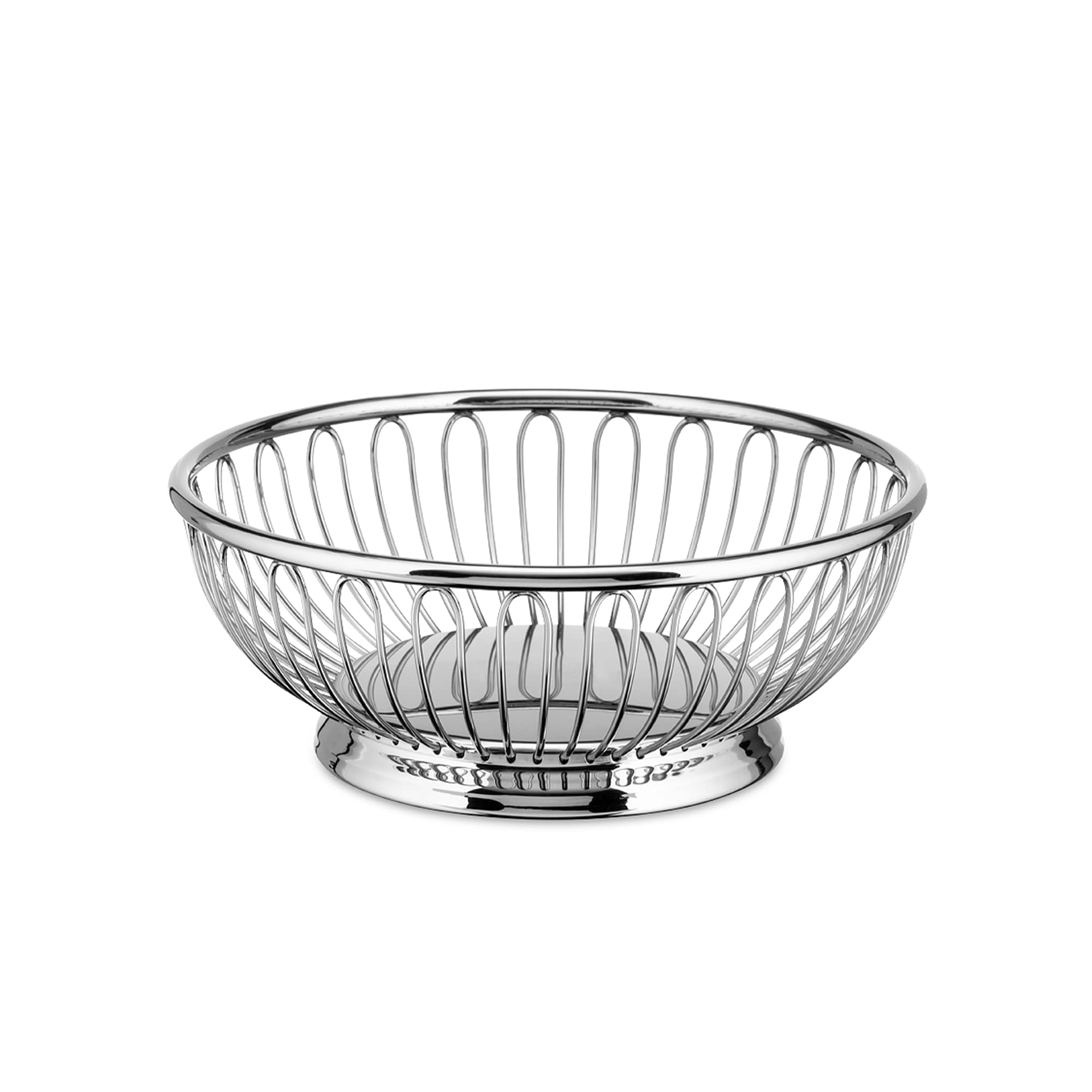 Alessi 826/24 Cestino Filo Centrotavola Acciaio 24 cm Lucido
