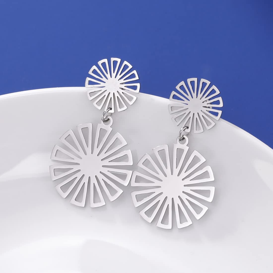 EUEAVAN Earrings orecchini fiore margherita donna