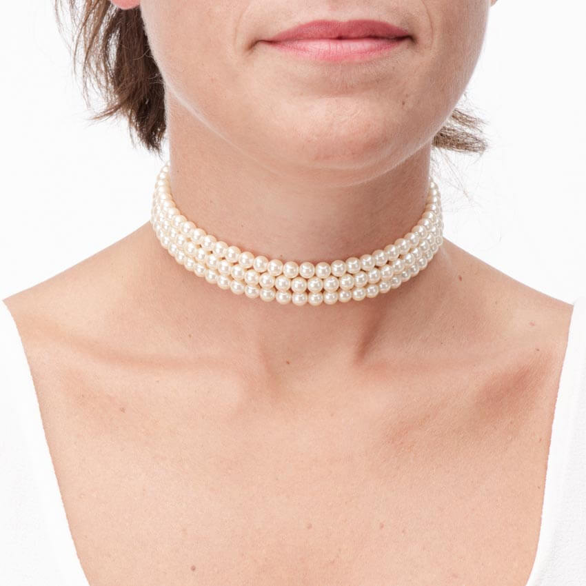 Chic Ad Hoc Collane Girocollo Choker Multifili Perle