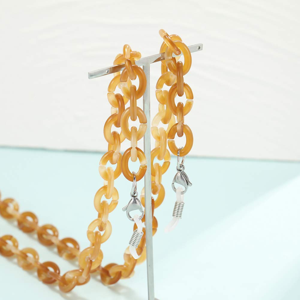 EUEAVAN Eyeglass Chains catenella occhiali rosso marrone