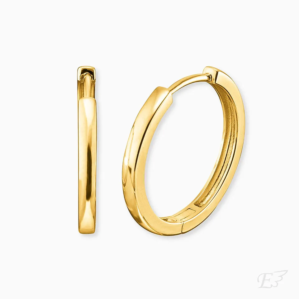 Engelsrufer Orecchini Cerchio Argento 925 Lisa Oro