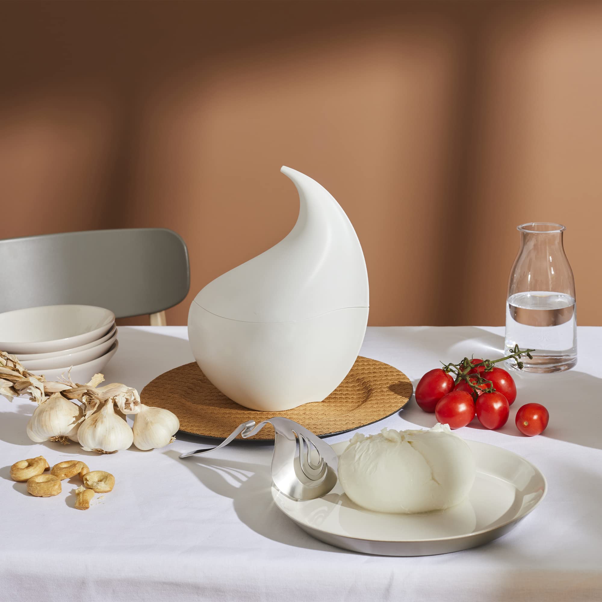 Alessi Nunziatella ESI23 Set Mozzarella Bianco 120 cl