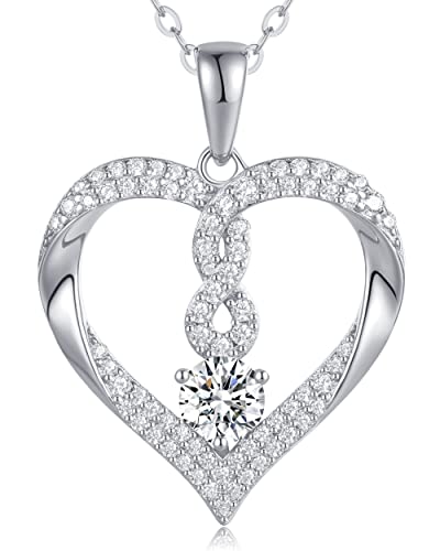 Louisa Secret Cuore Infinito Collana Argento 925 Zirconia