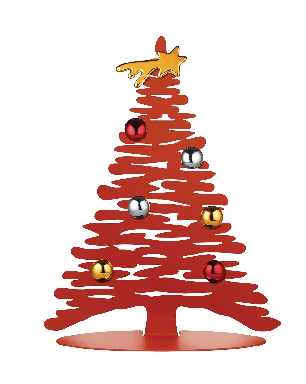 Alessi Bark BM06/30 R Albero Natale Acciaio Rosso 70 cm