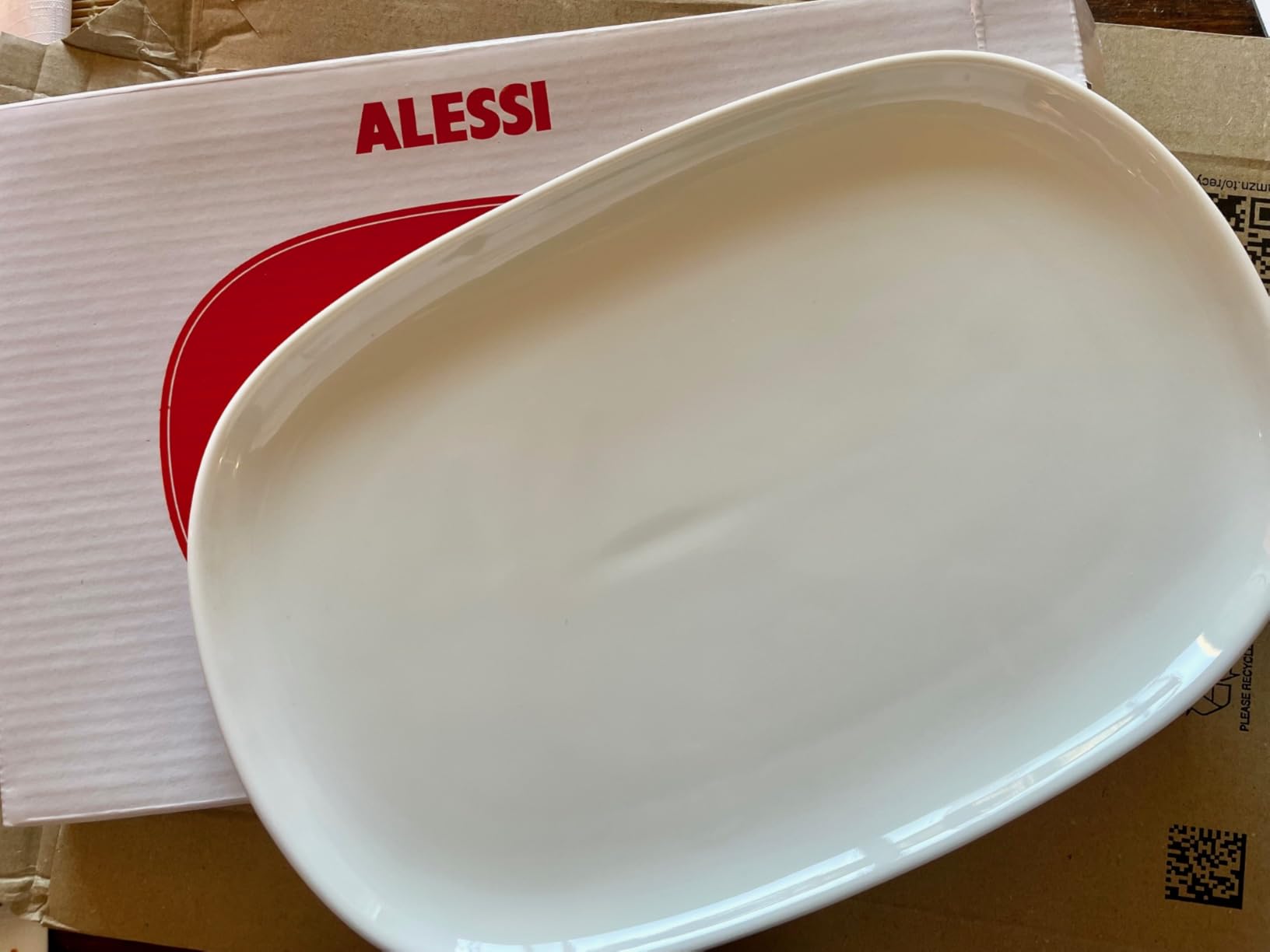 Alessi Itsumo NF07/22 25 piatto ovale porcellana bianca 25 cm