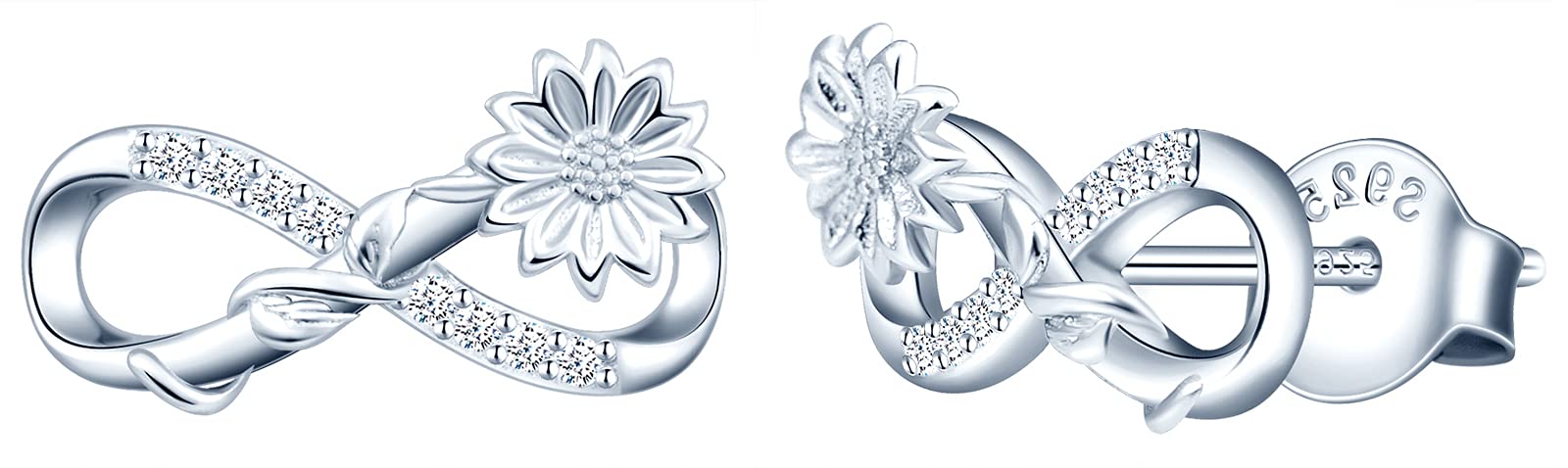 INFINIONLY Fashion Collana Girasole Argento 925 Infinito