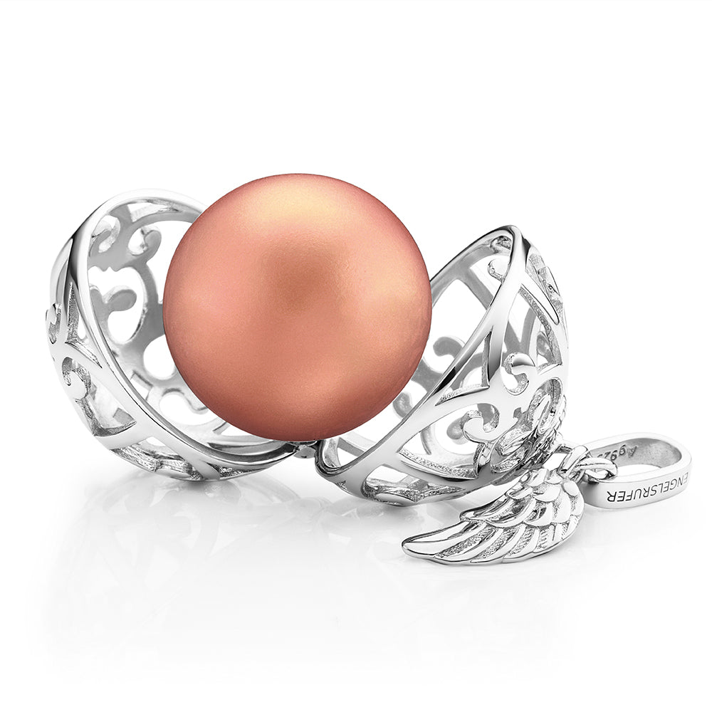 Engelsrufer Flügel ciondolo argento sfera rosé S M