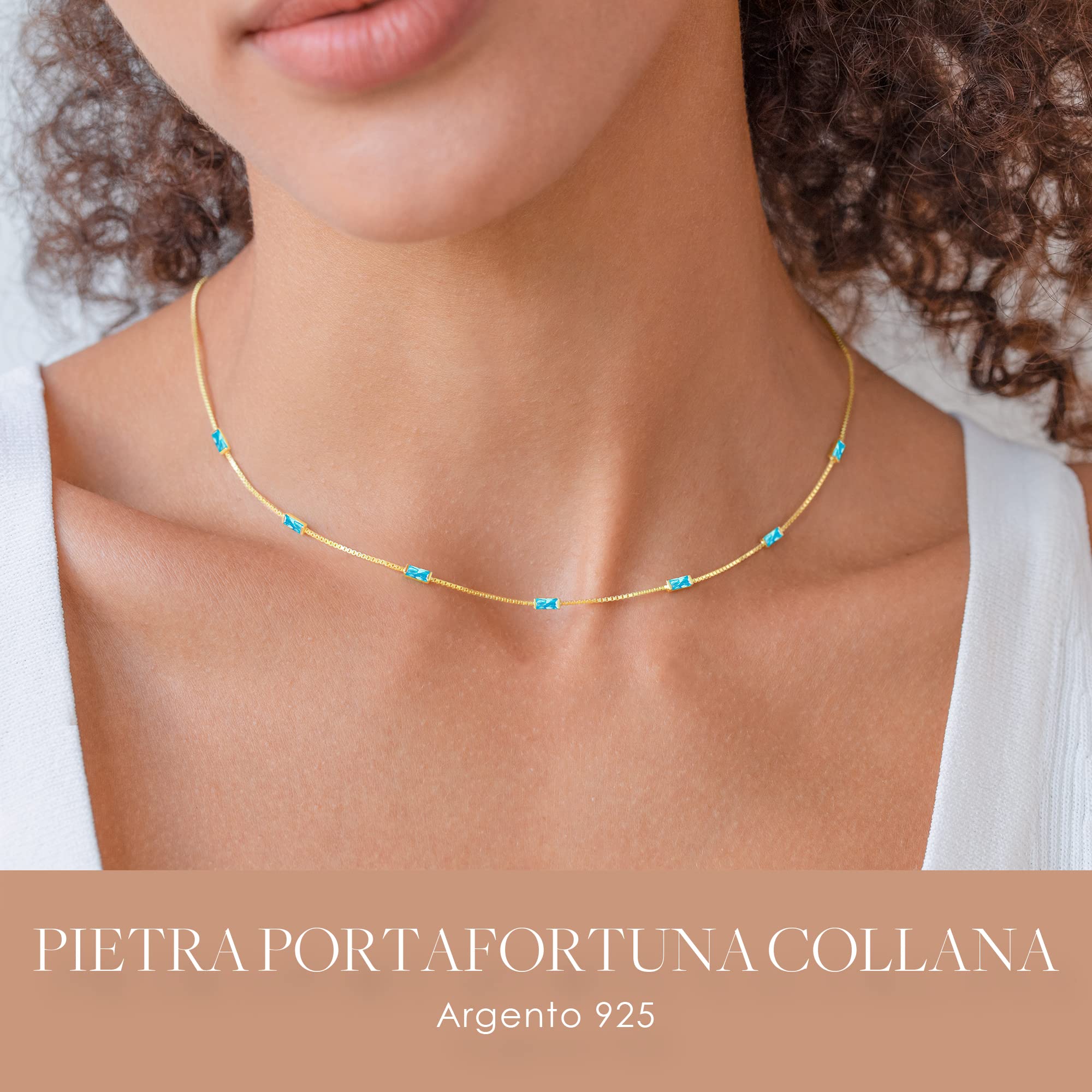 Louisa Secret Necklaces Collana Donna Baguette Argento 925 Oro