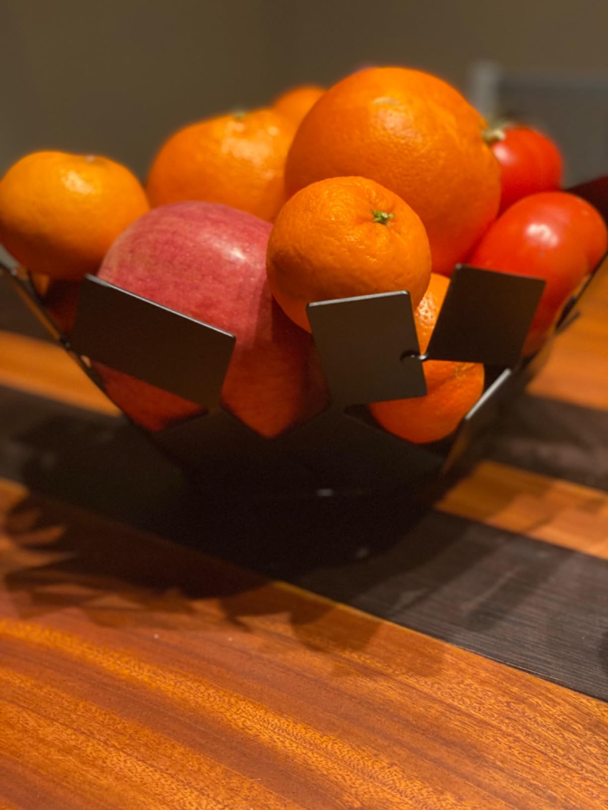 Alessi Fruttiera Centrotavola Nero 27 cm in Acciaio