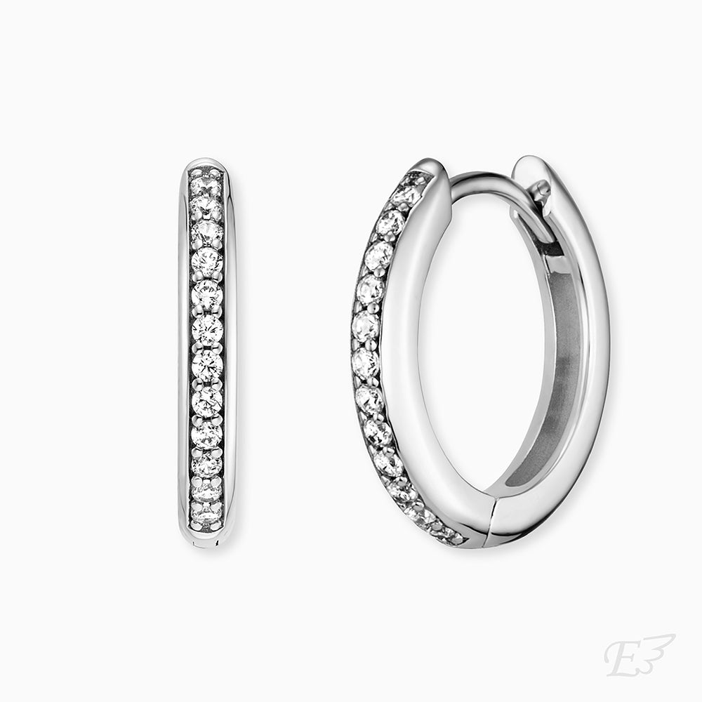 Engelsrufer Lola Creole orecchini cerchio argento zirconia