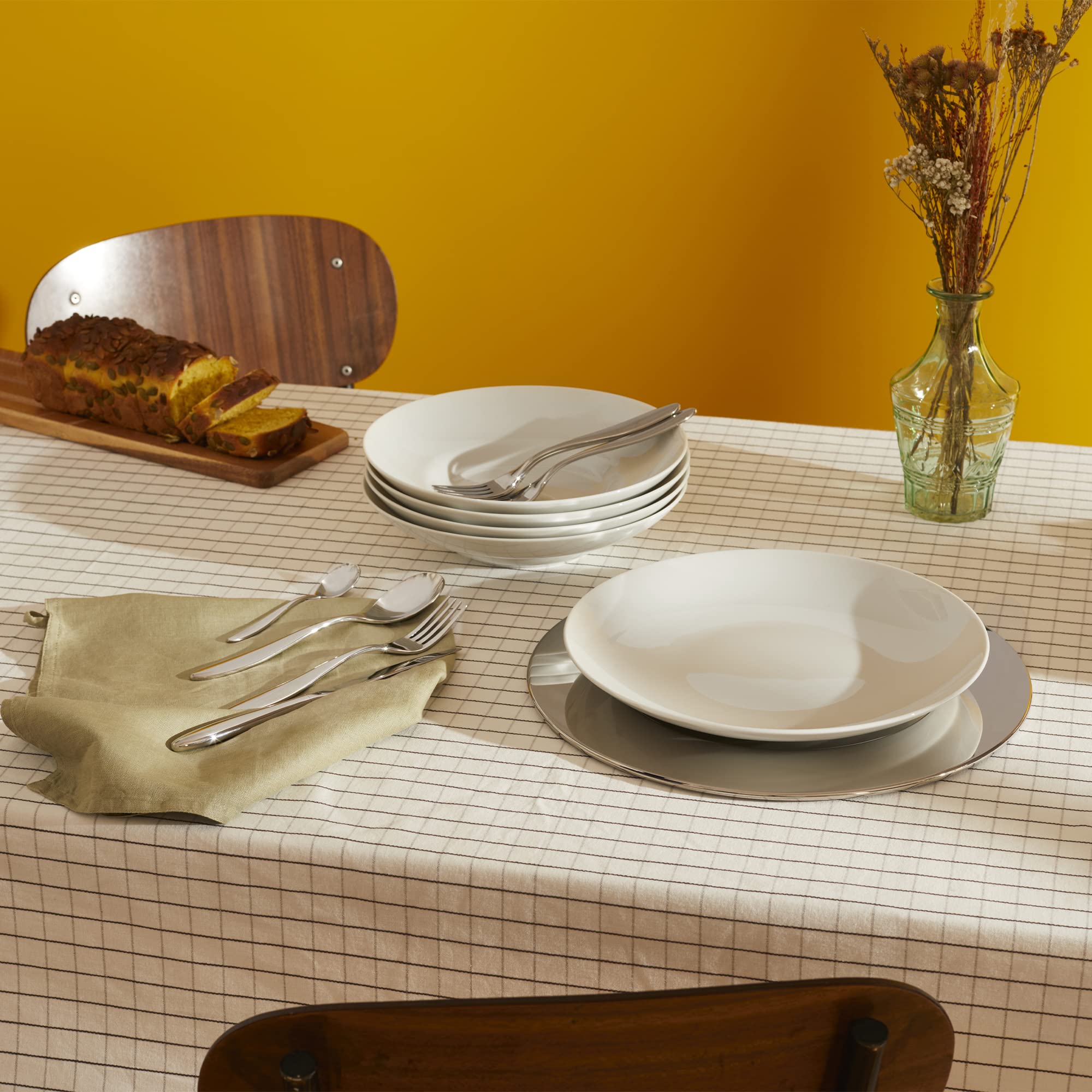 Alessi Tavola SG43 sottopiatto acciaio 33 cm lucido