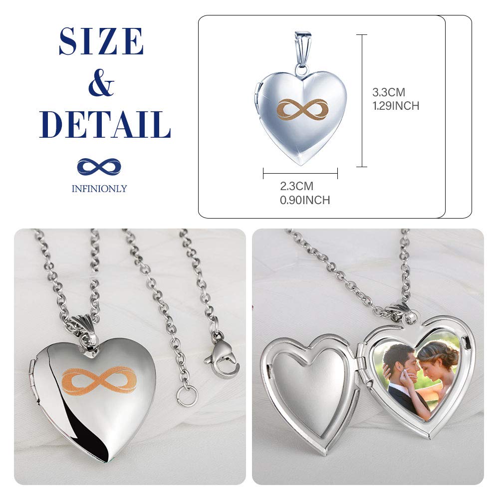 Infinionly Fashion collana fotografica infinito silver acciaio