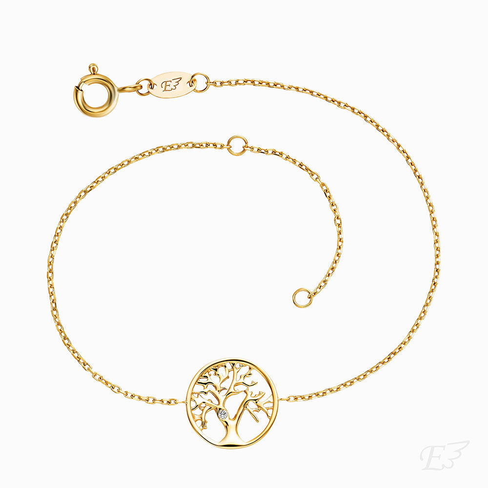 Engelsrufer Albero Vita bracciale oro 375 diamante bianco