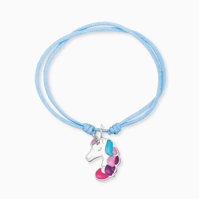 Engelsrufer Kinder Bracciale Unicorno Smalto Nylon Bimba