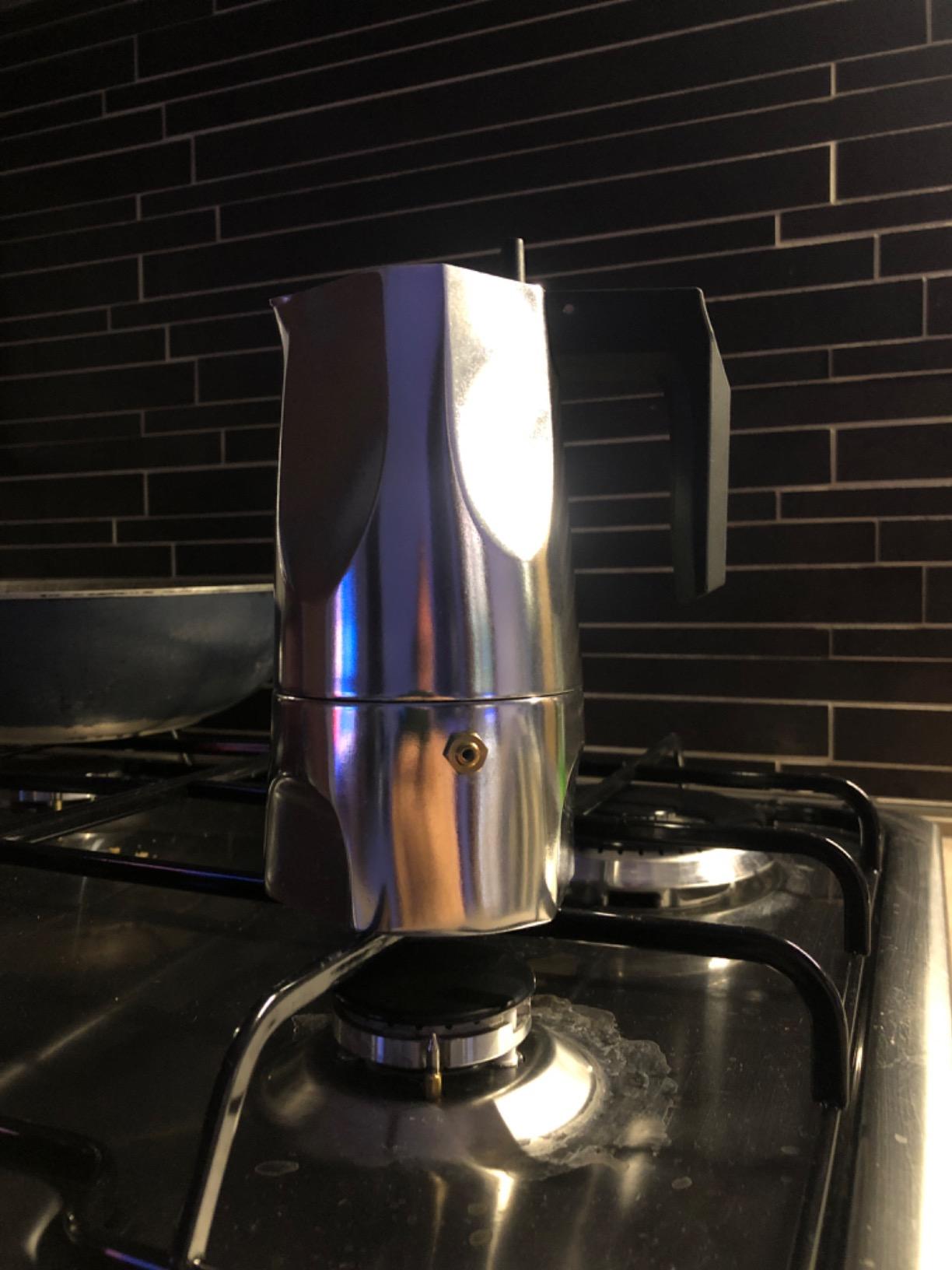Alessi Ossidiana MT18/3 B caffettiera nera 3 tazze