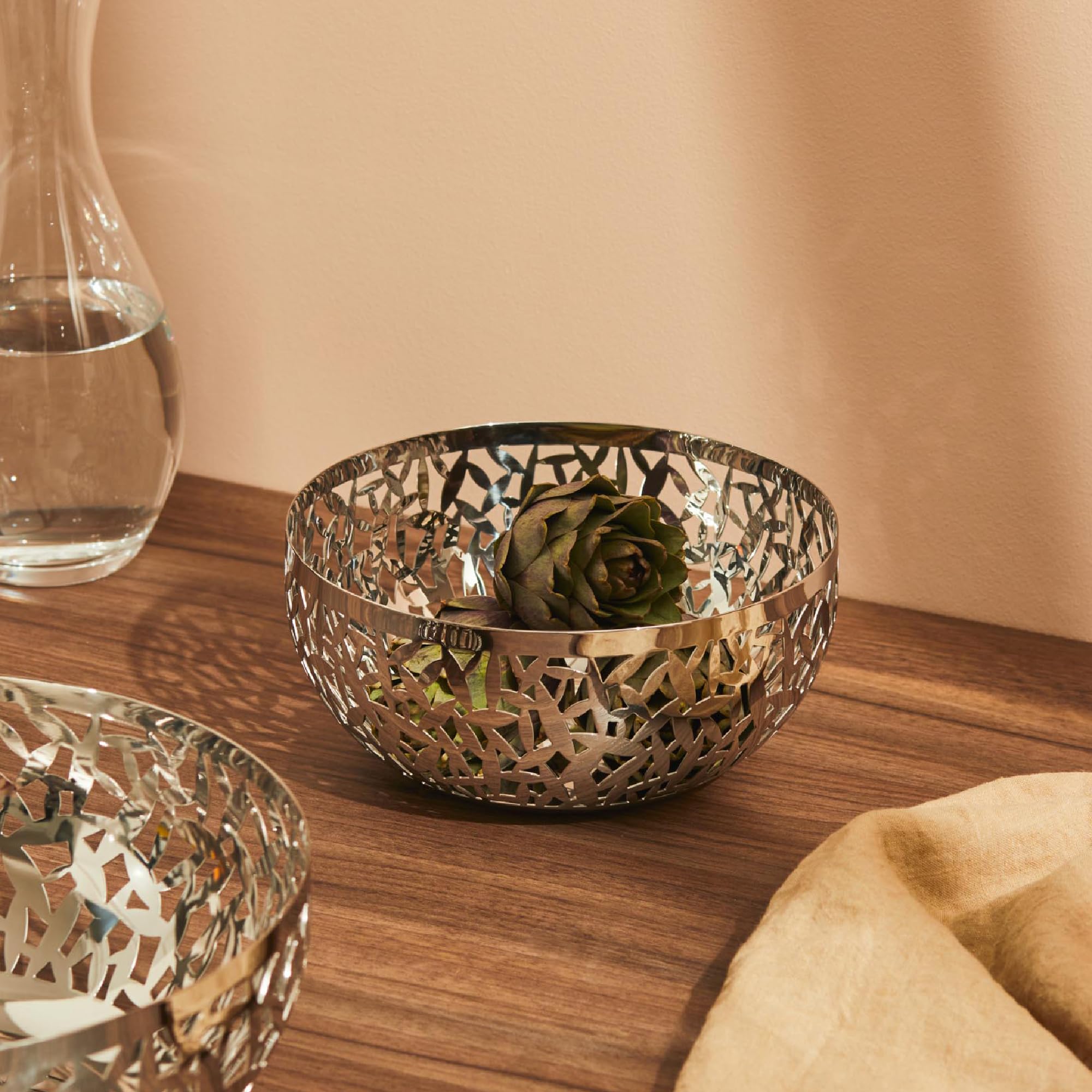 Alessi Cactus MSA04/21 fruttiera acciaio traforata 21 cm
