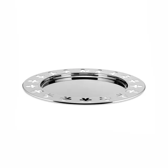 Alessi Girotondo AKKGT vassoio rotondo acciaio 40 cm