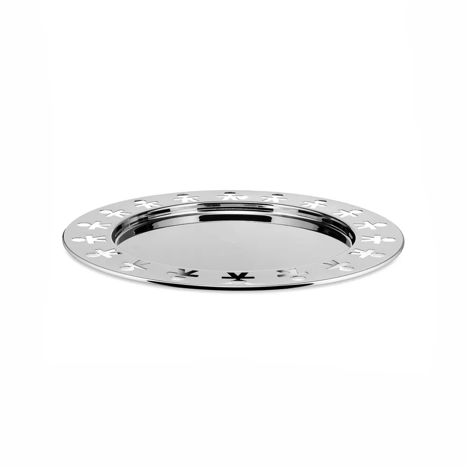 Alessi Girotondo AKKGT vassoio rotondo acciaio 40 cm