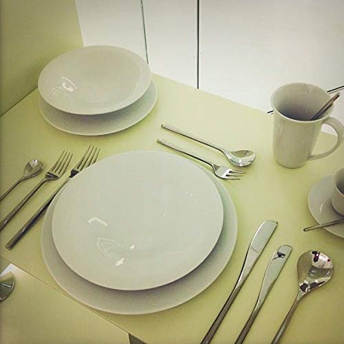 Alessi KU TI05/1 Piatto Piano Bianco Set 4 Porcellana