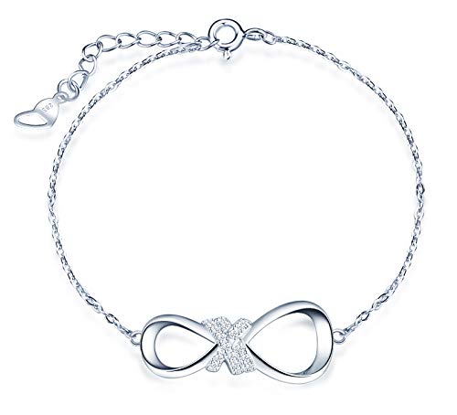 INFINIONLY Fashion Bracciale argento 925 infinito zirconi