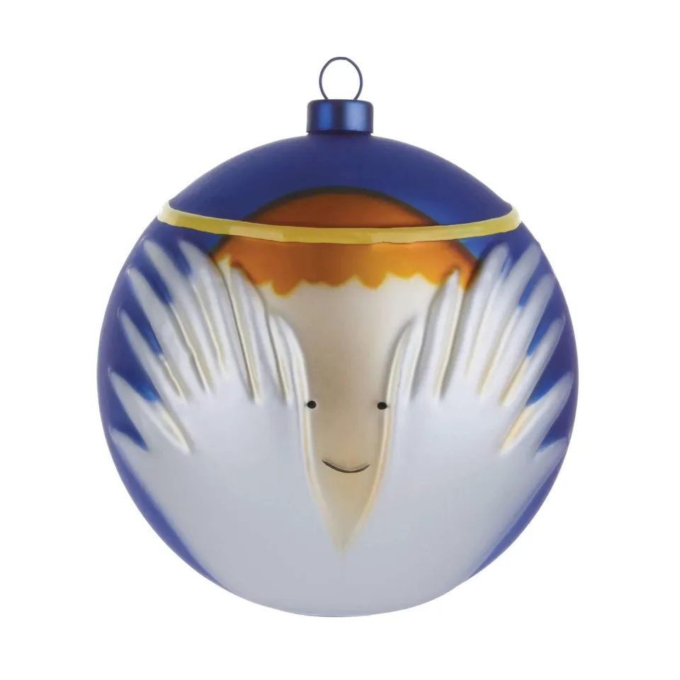 Alessi AMJ13 6 Angioletto pallina Natale vetro soffiato 9 cm