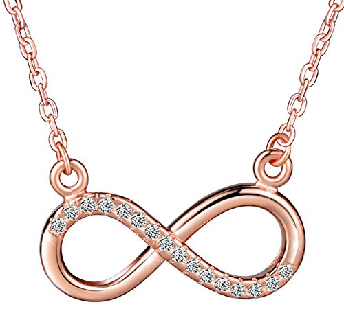 Infinionly Fashion collana infinito argento oro rosa
