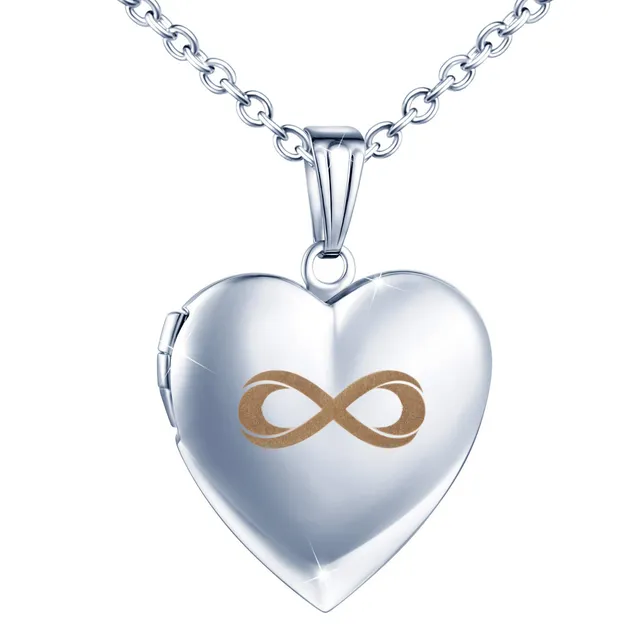 Infinionly Fashion collana fotografica infinito silver acciaio