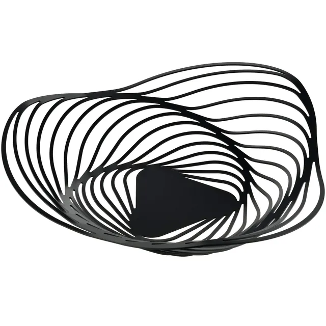 Alessi Tavola Trinity ACO01 B fruttiera acciaio nero 23 cm piccola