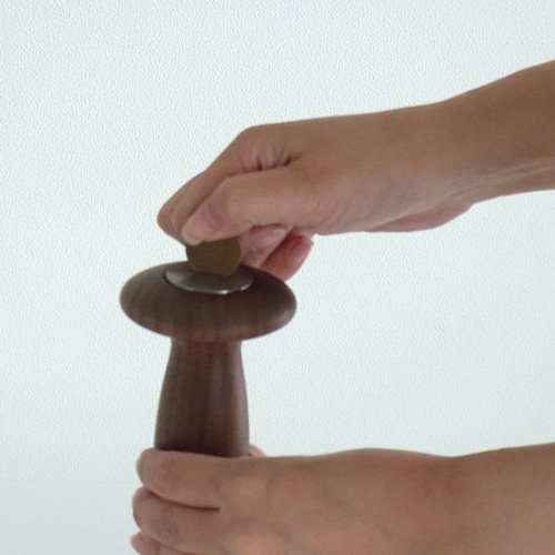 Alessi PZ01 macinapepe legno noce marrone 29,5 cm