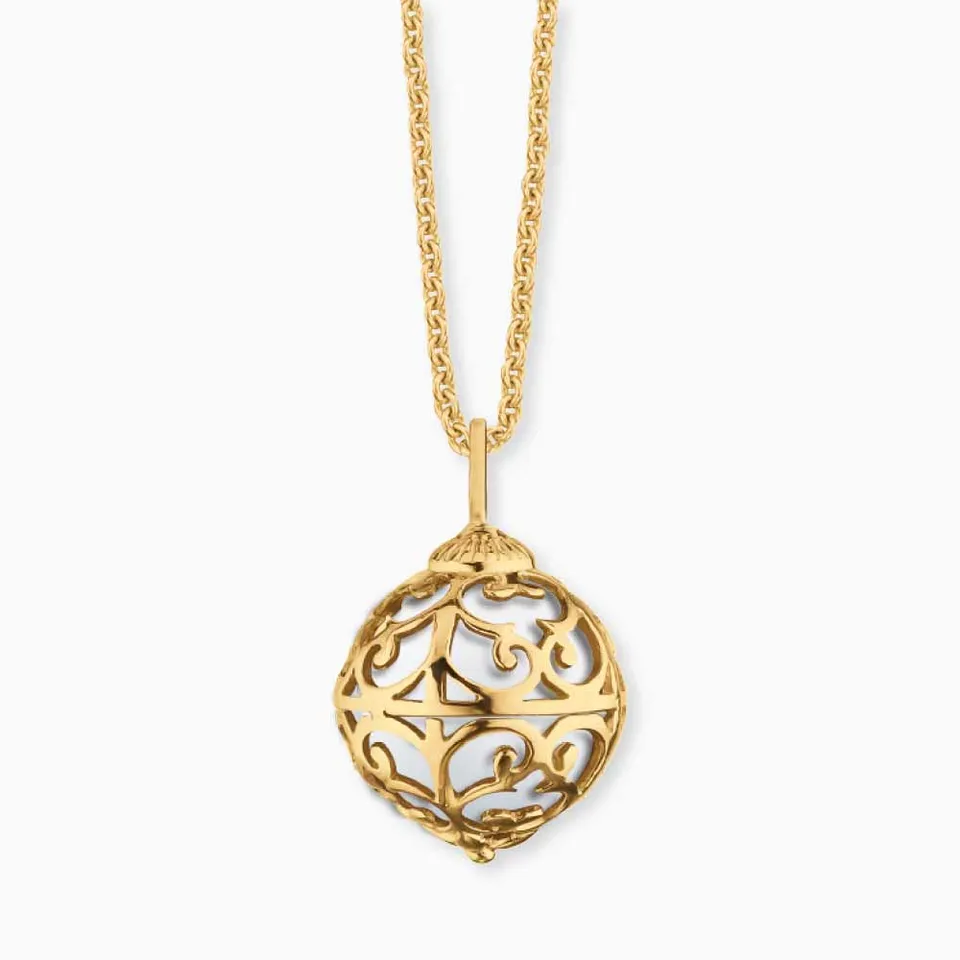 Engelsrufer Kinder collana oro 375 angelo sfera sonora