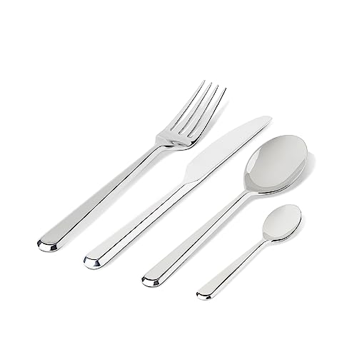 Alessi Amici BG02S24 Servizio Posate 24 Pezzi Acciaio Lucido