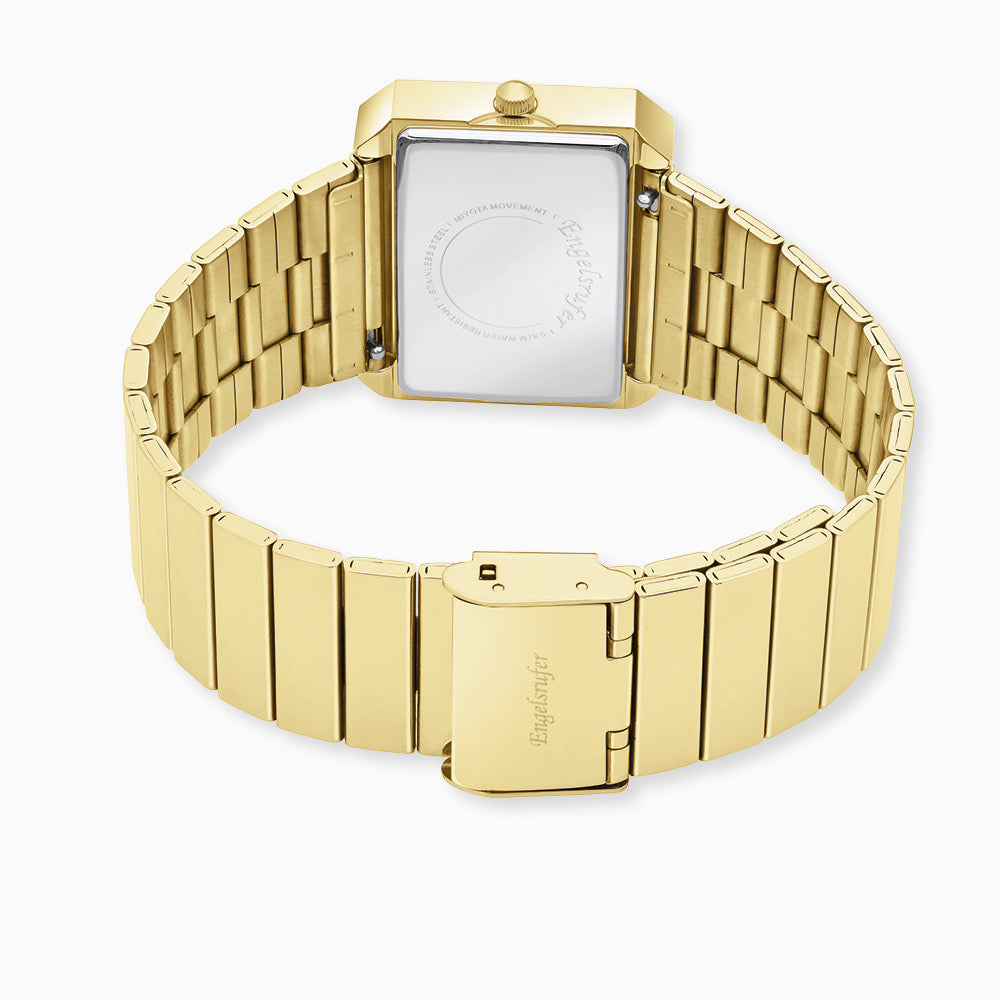 Engelsrufer Uhren Lebensblume orologio acciaio oro nero