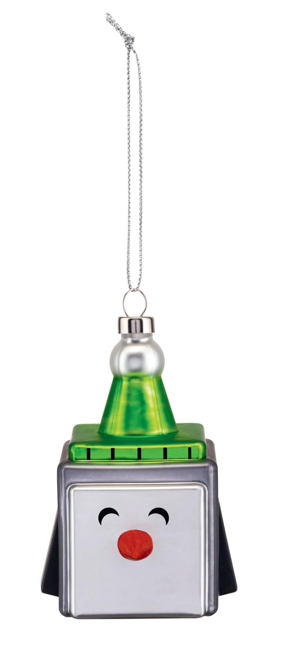 Alessi Cubik Penguin Decorazione Natale Multicolore Acciaio