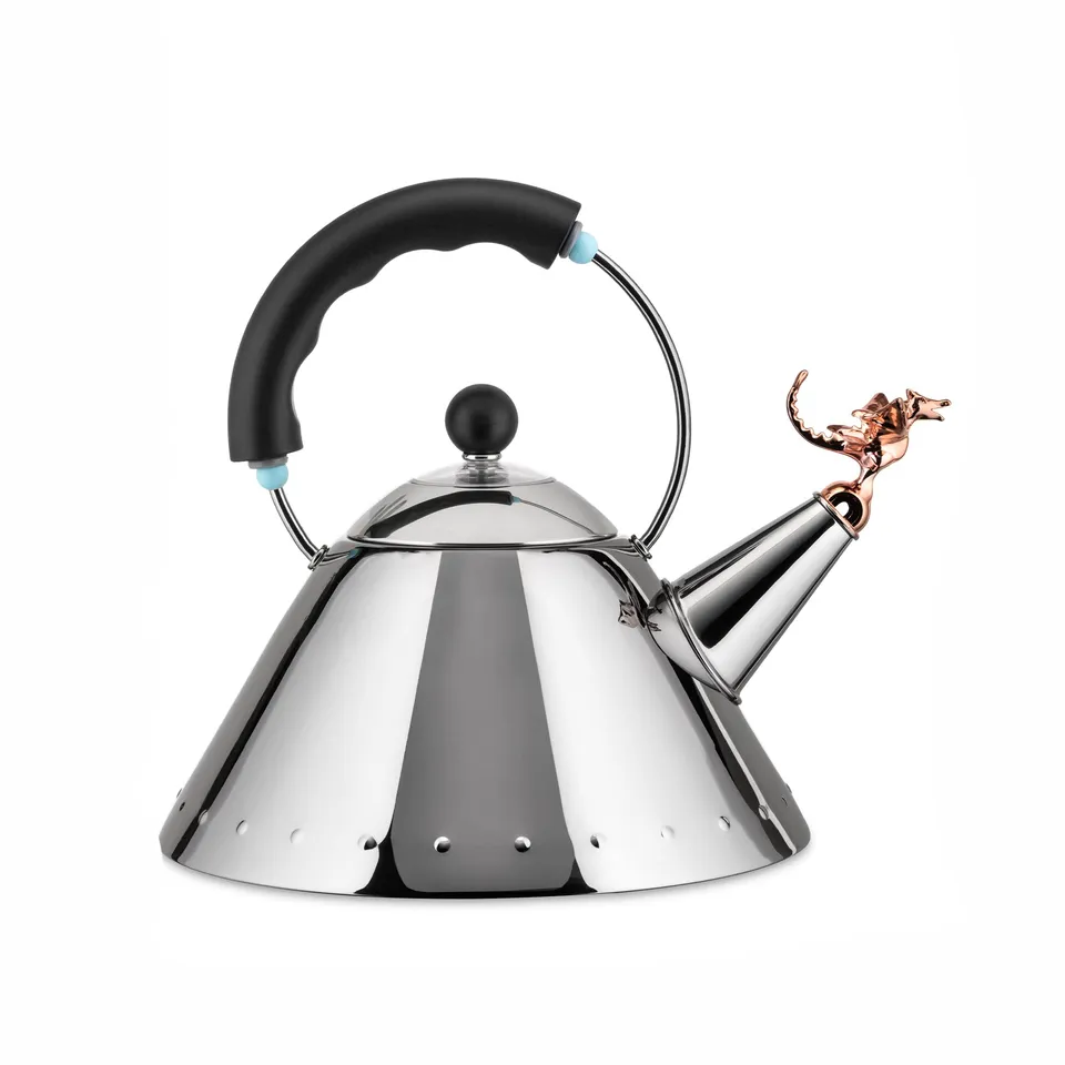 Alessi Tea Rex 9093REX Bollitore Acciaio Nero 2 L