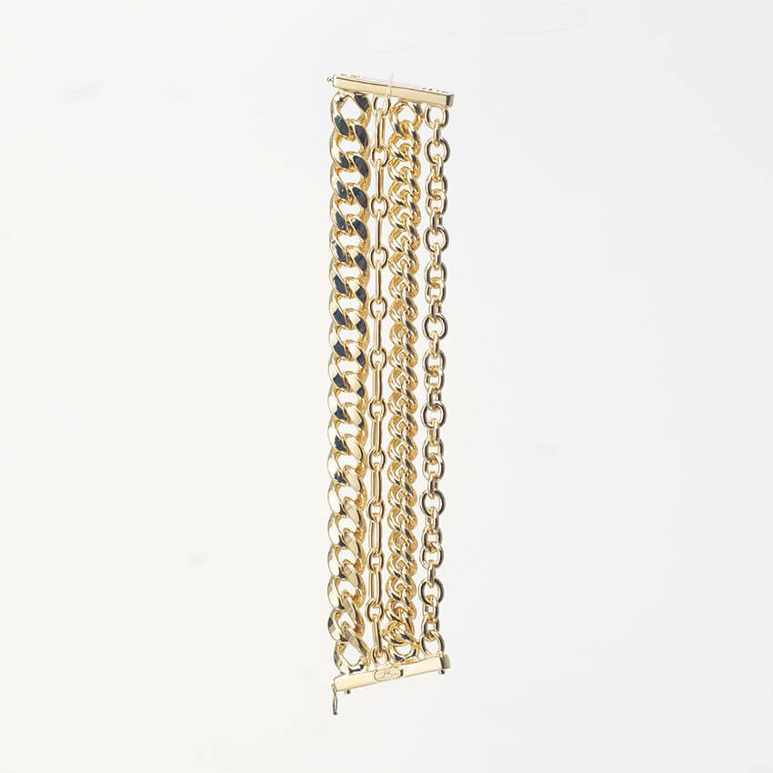 Chic Ad Hoc Bracciale Catene Color Oro Donna