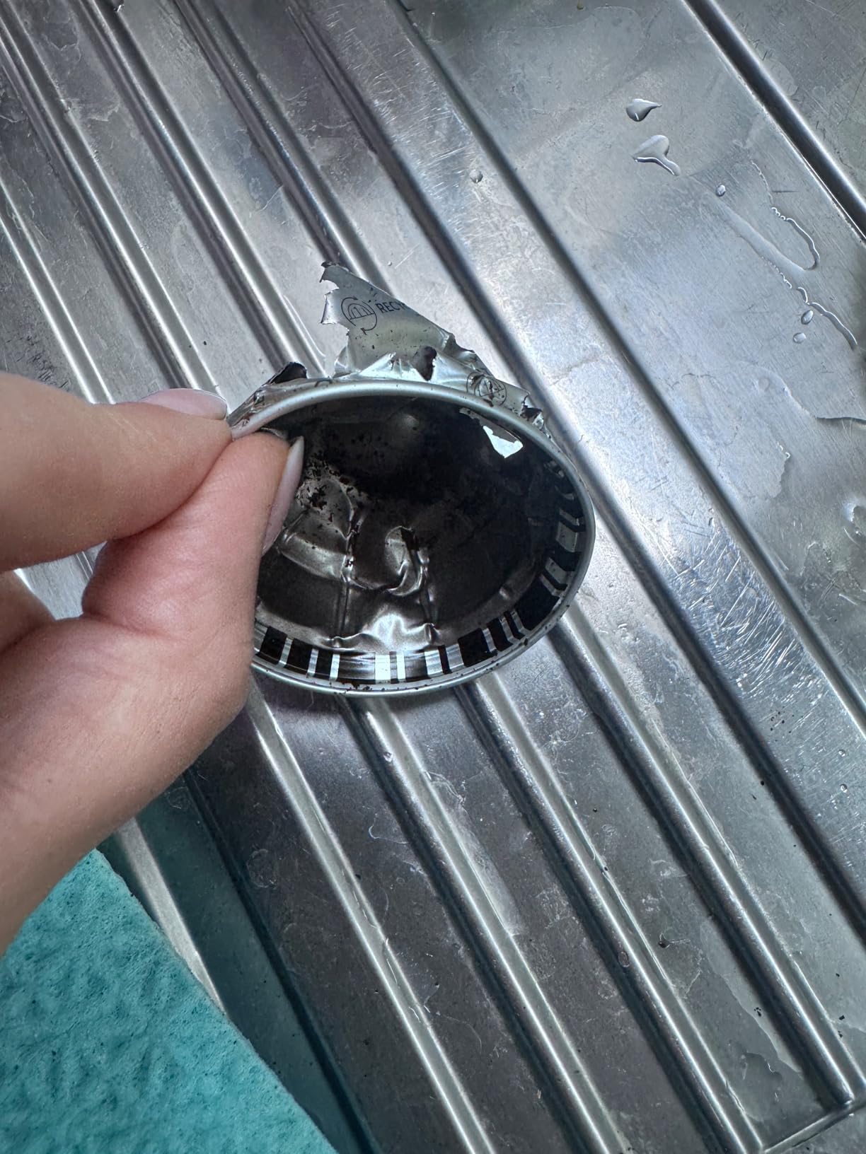Alessi Plissé MDL20 B Svuotacapsule Nero 8,3 cm Resina