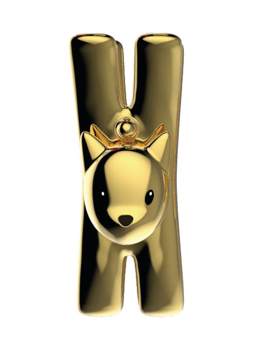 Alessi Lampo MMI32C Go molletta magnetica gatto oro resina