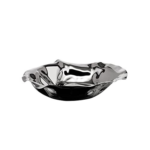 Alessi 90084 Sarrià cestino rotondo argento 27,5 cm
