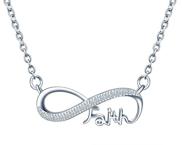 INFINIONLY Fashion Necklaces parure Silver-n infinito zirconi