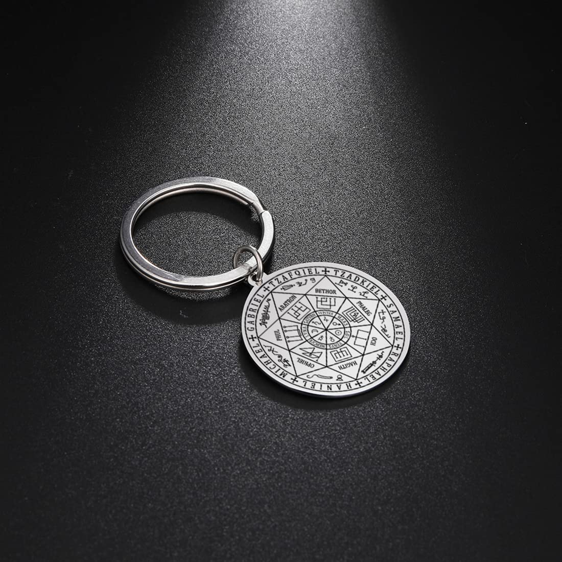 Eueavan 7 Arcangeli collana amuleto argento San Michele