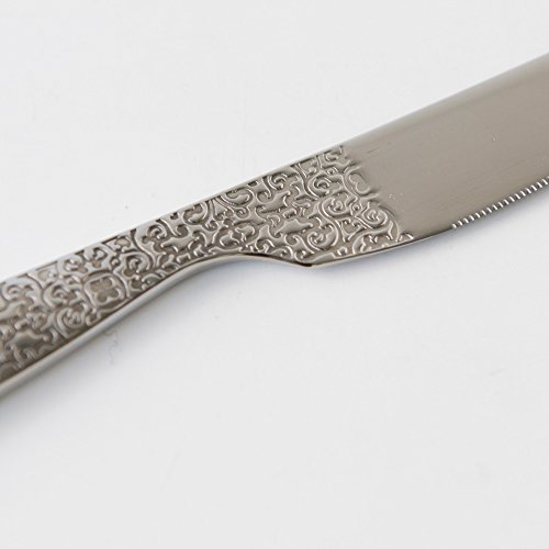 Alessi Dressed coltello tavola acciaio decoro 21 cm