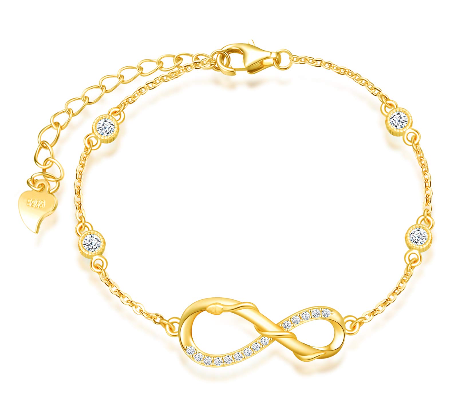 Infinionly Fashion Collana Infinito Oro Argento 925